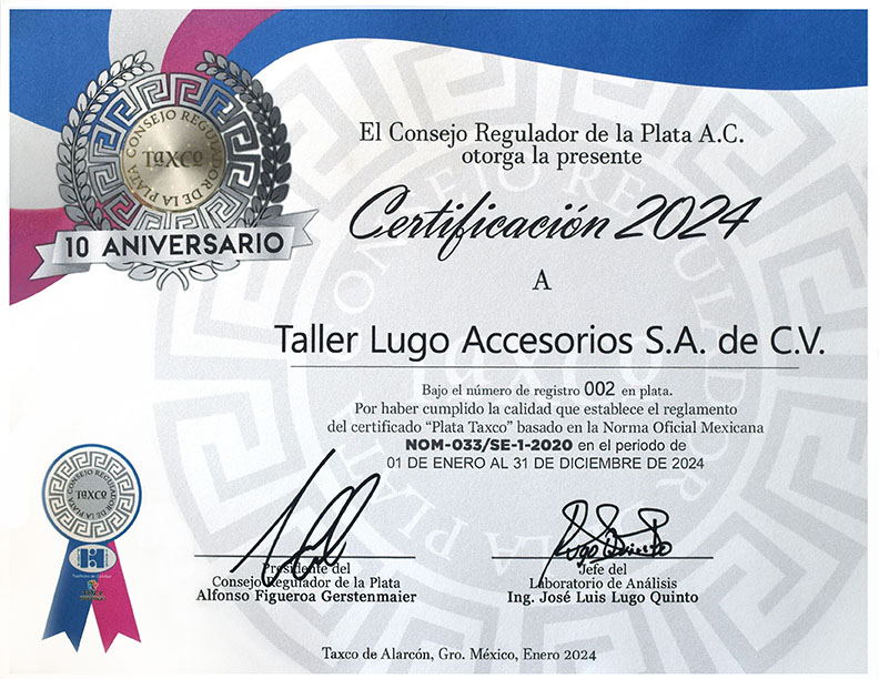 Certificación - Consejo Regulador de la Plata